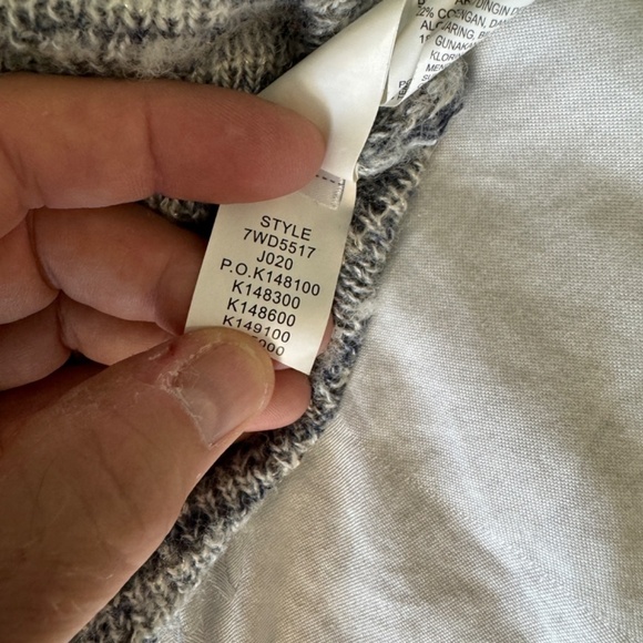 Lucky Brand Wool Blend Multicolor Metallic Short Sleeve Open Cardigan Size XS/S - Picture 13 of 14